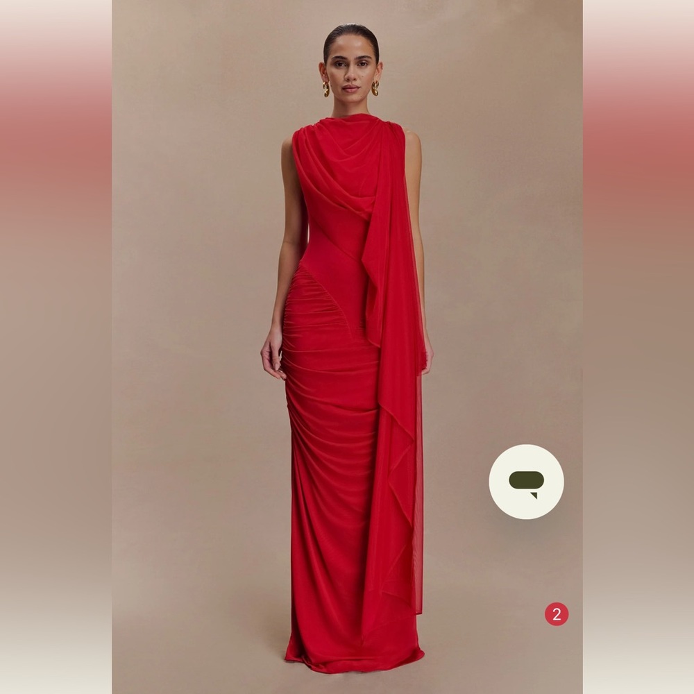 Elegant Red Evening Dress